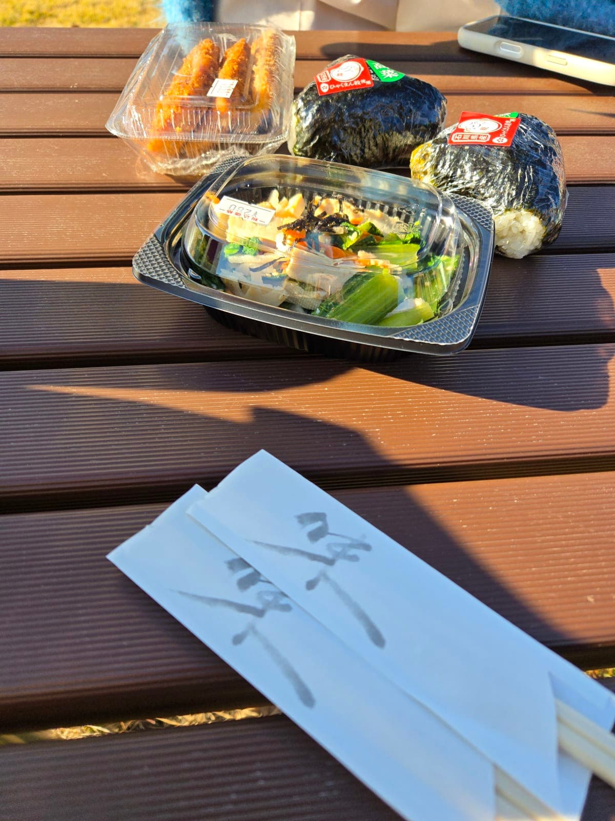 下野園地でのんびりランチ